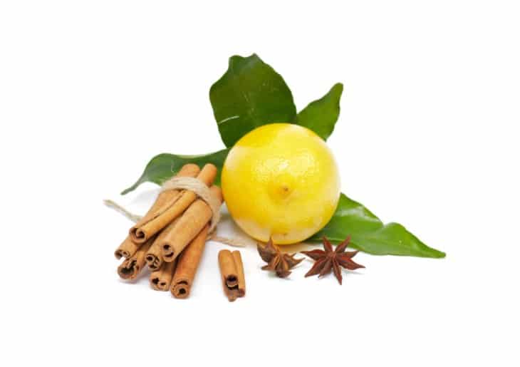 Lemon with cinnamon and anise